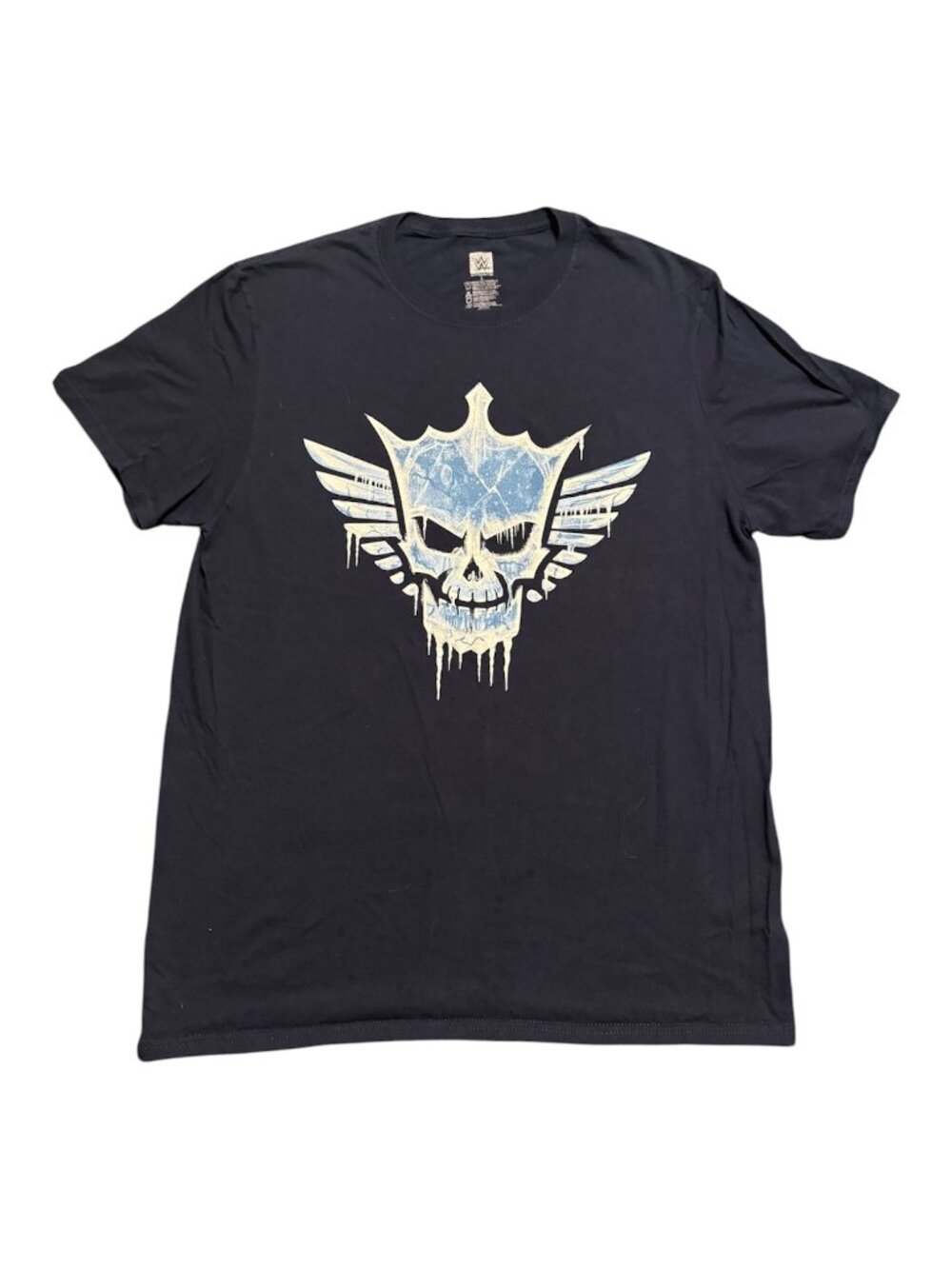 Authentic WWE Cody Rhodes T-Shirt "Claim Your Kingdom" Ice Skull Navy - Men's L